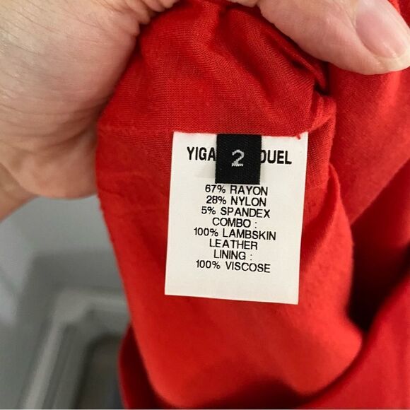 Yigal Azrouel Red Mini Pencil Skirt - Picture 5 of 5